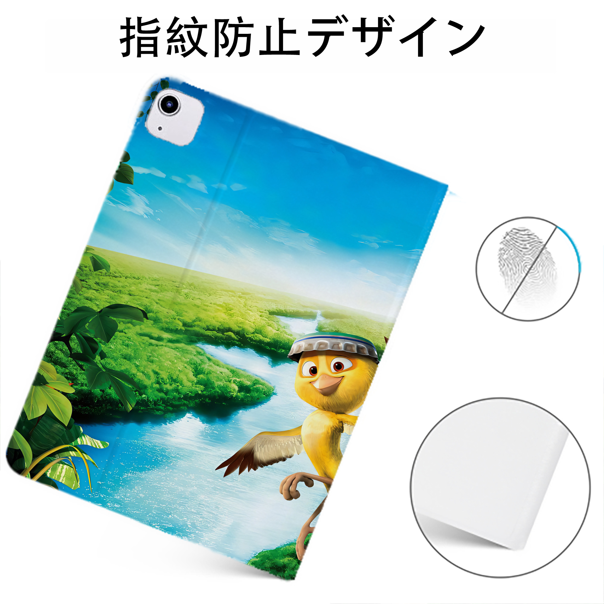 （画像用） Angry Birds アングリーバード IPadケース ペンホルダー付き ブックスタイルデザイン